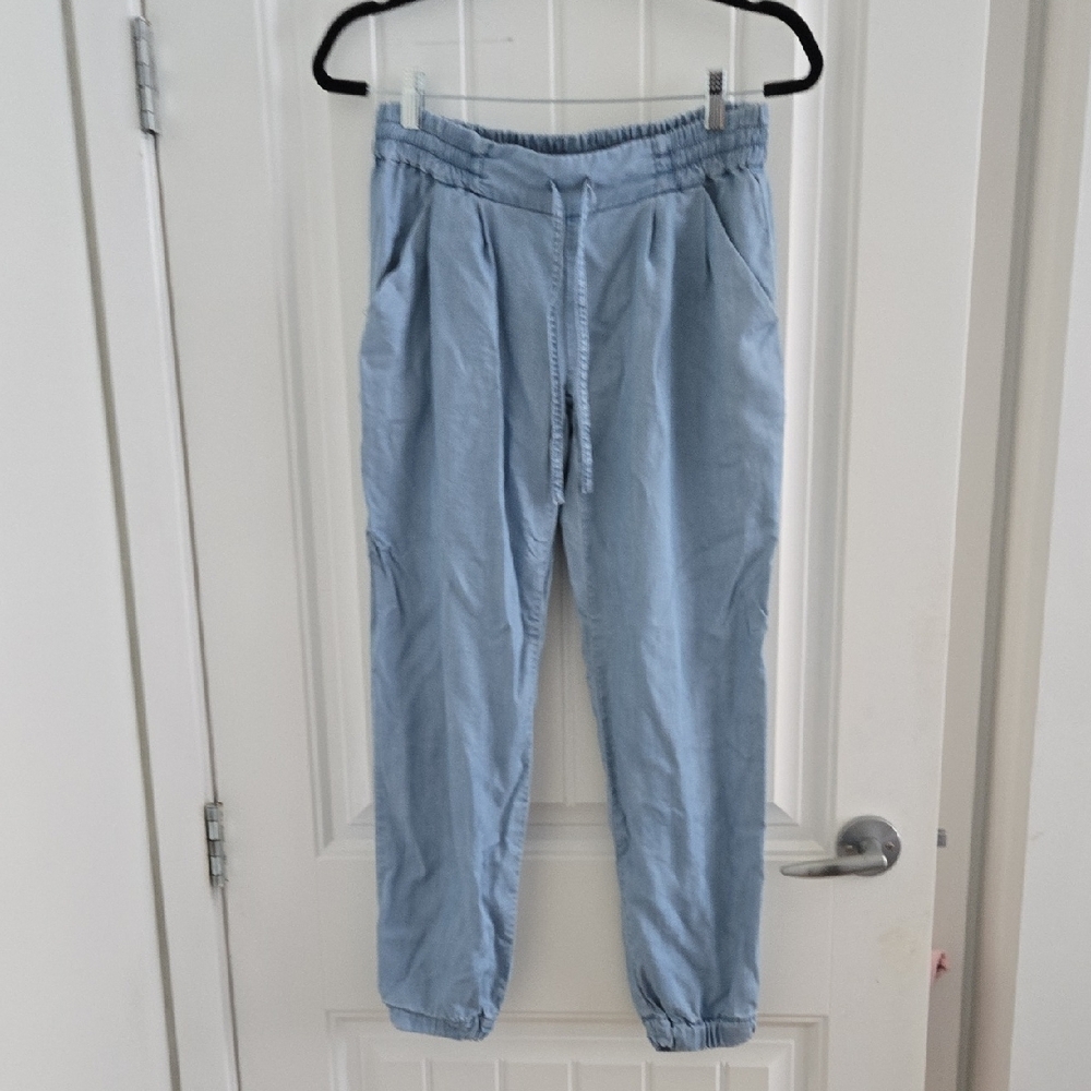 Womens Light Blue Jogger Pants
